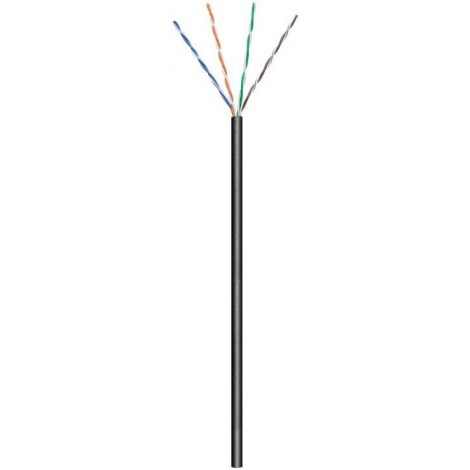 Goobay | CAT 5e | Bulk cable | Unshielded twisted pair (UTP) | Black | 100 m